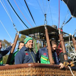 Ricky Stuart et al. on a boat