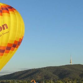 a large balloon in the sky