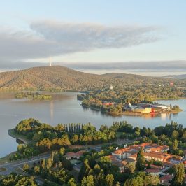 a small boat in a body of water