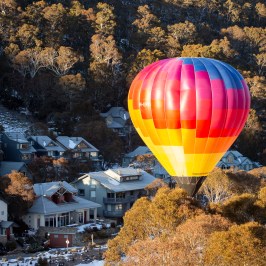 a large balloon in the sky